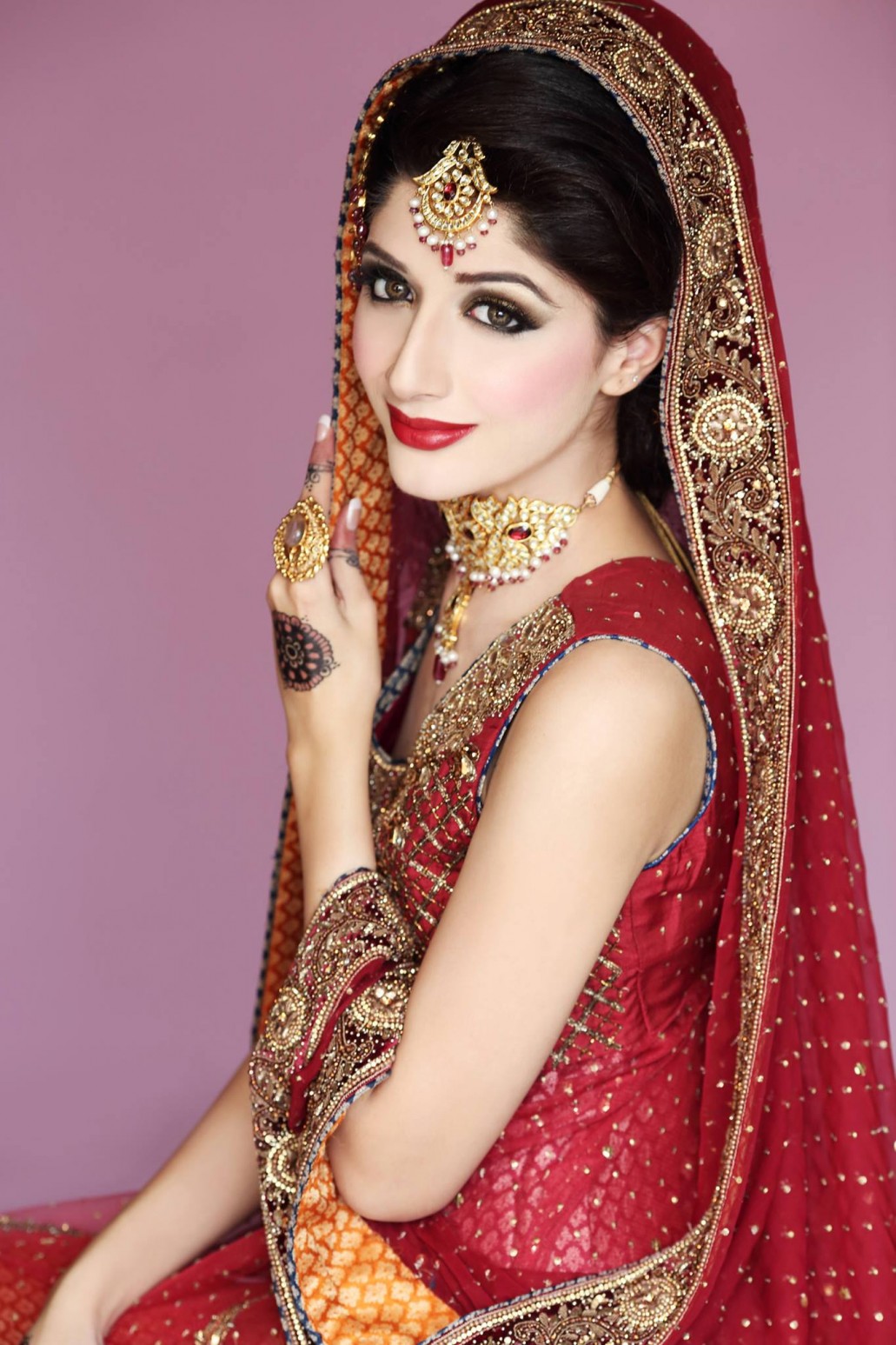 Pakistani Bridal Makeup Pic Wavy Haircut 