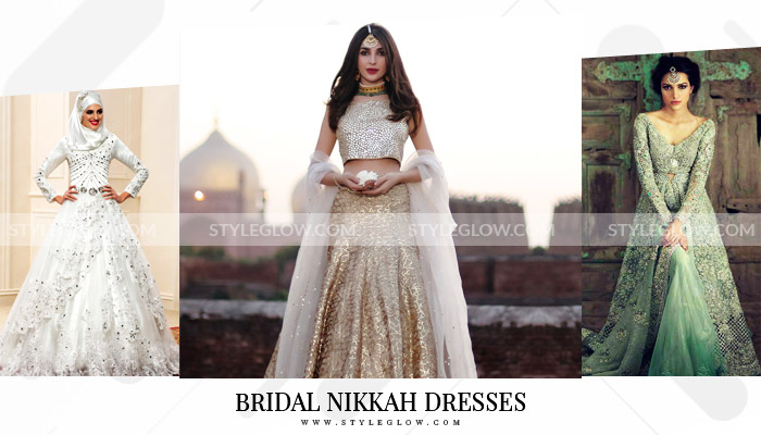 white and gold nikkah dress