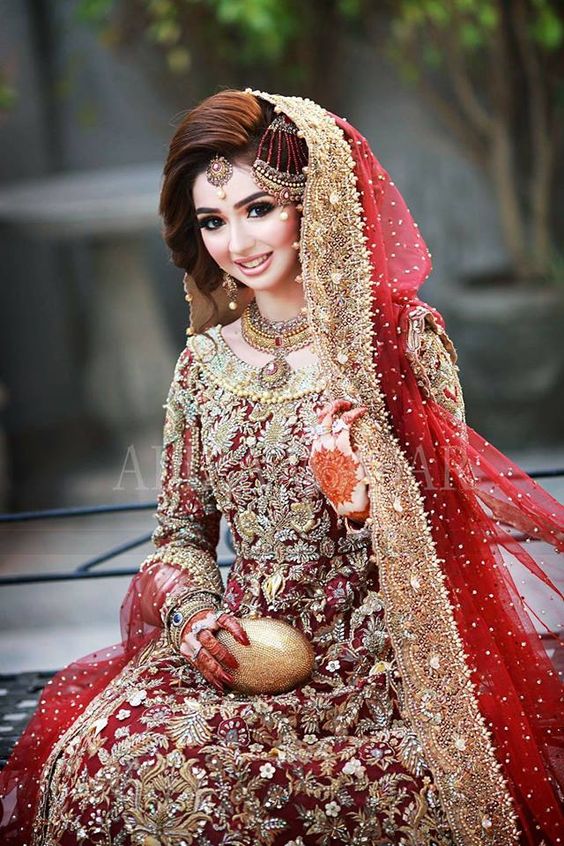 red bridal dresses pakistani 2018, OFF 